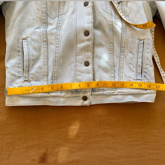 LEVI’S Original Trucker Sherpa Jacket Size Small Like New - Levi’s Premium Line - Picture 13 of 14